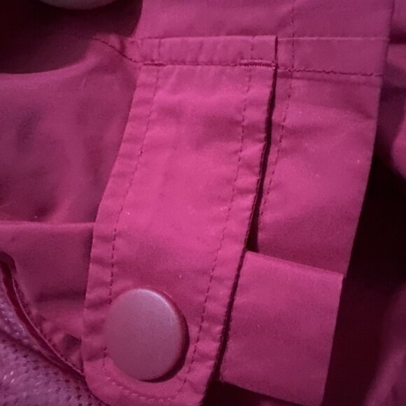 LL Bean Jacket Womens Small Pink Trail Model Rain Coat Waterproof Missing Hood - Picture 6 of 7
